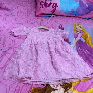 H&M Light Pink Floral Kids Dress